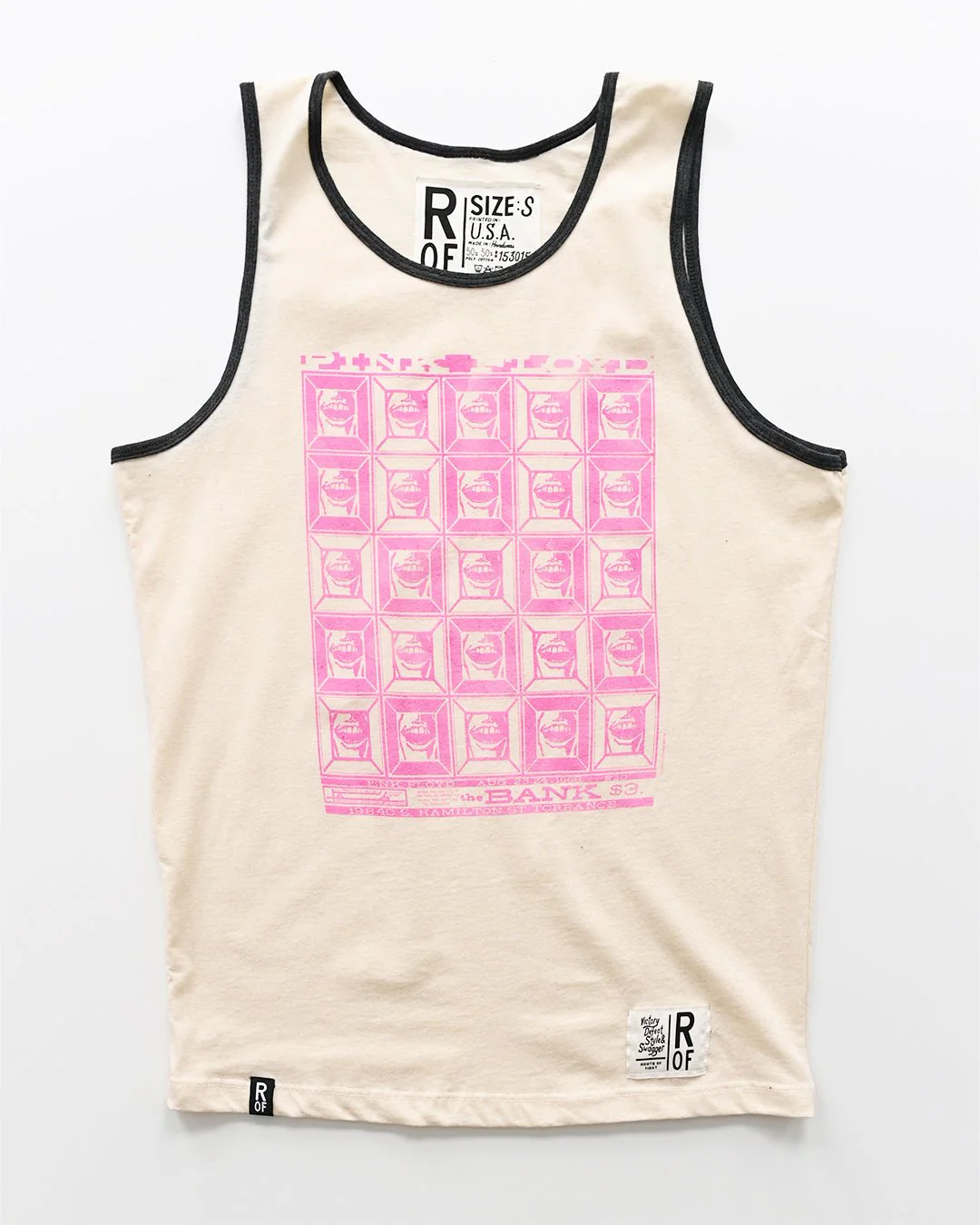 Pink Floyd Vintage Poster White Tank - Image 3