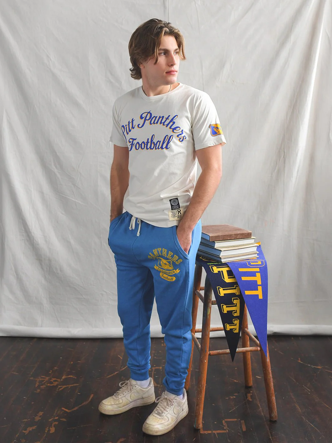 PITT - Panthers Football Vintage White Tee - Image 5