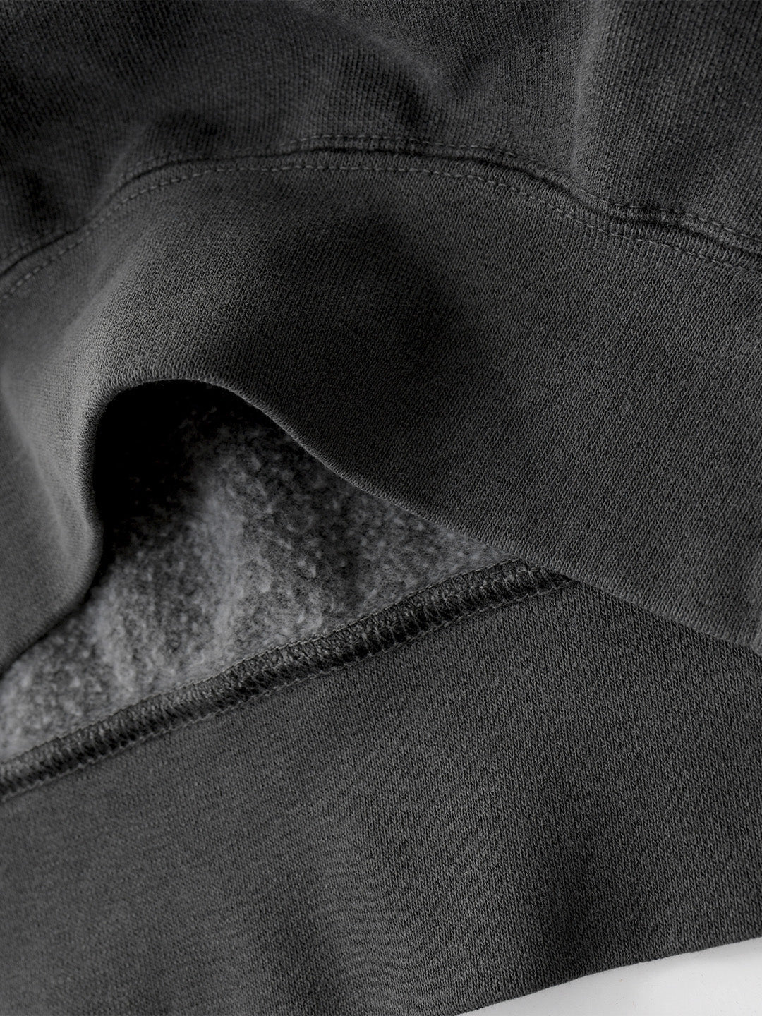 Premium Midweight Quarter-Zip Charcoal Sweatshirt - Image 4