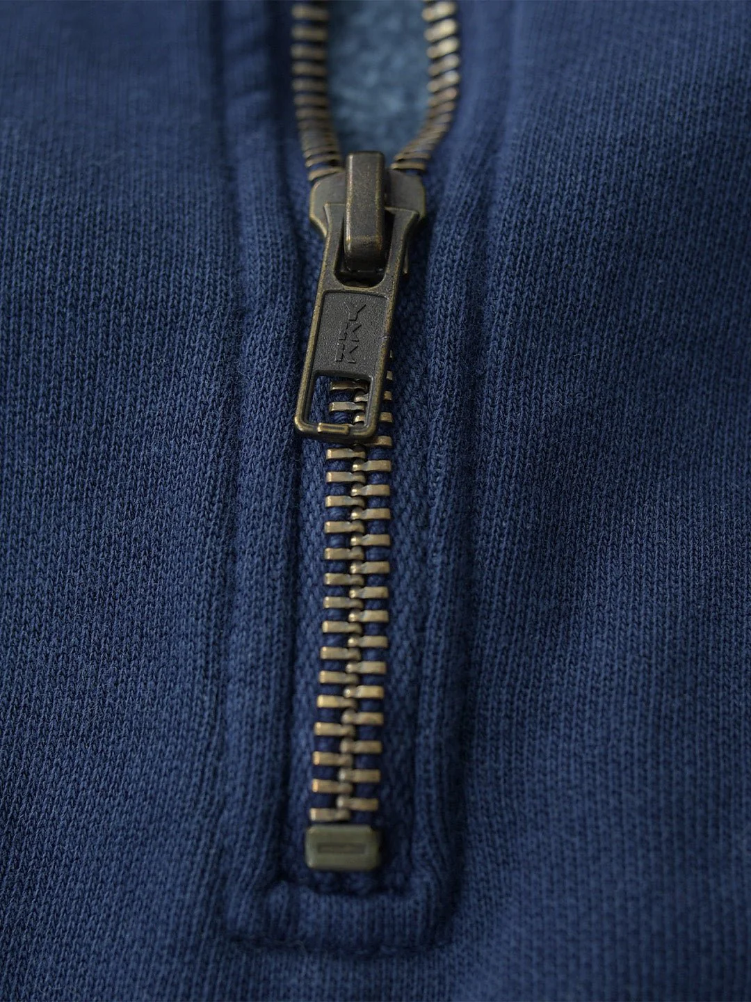 Premium Midweight Quarter-Zip Navy Sweatshirt - Image 3