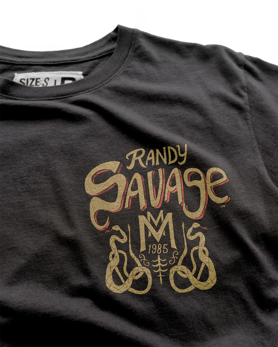 Randy Savage Macho Man Eponymous Black Tee - Image 4