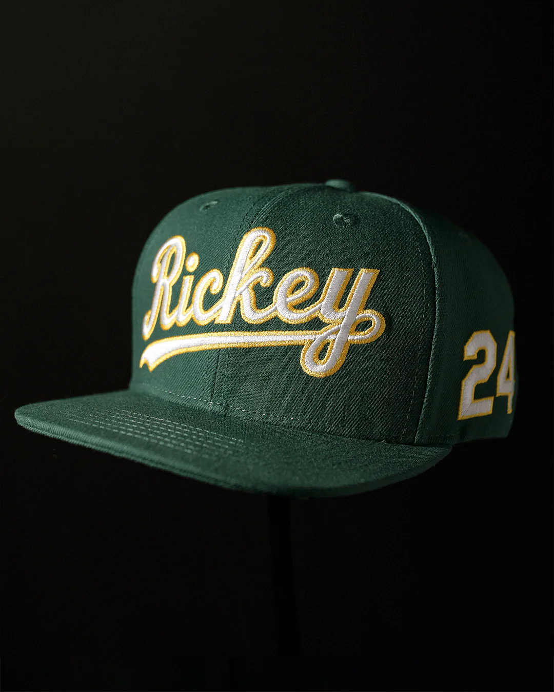 Rickey Henderson #24 Oakland Snapback Hat - Image 4