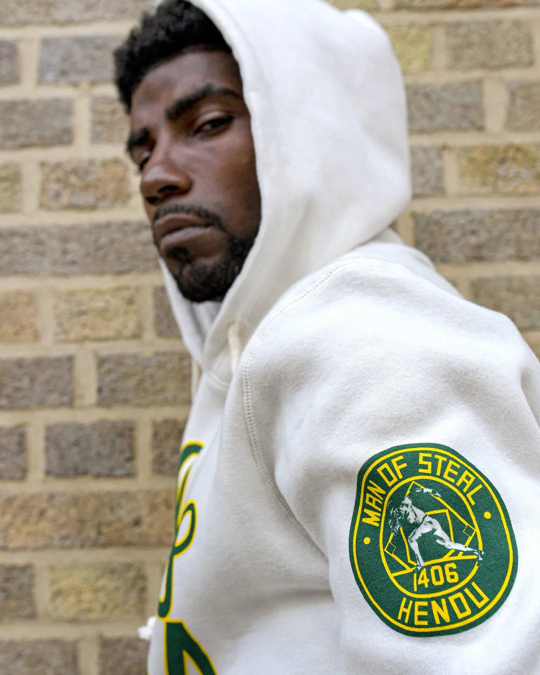 Rickey Henderson #24 White PO Hoody - Image 3
