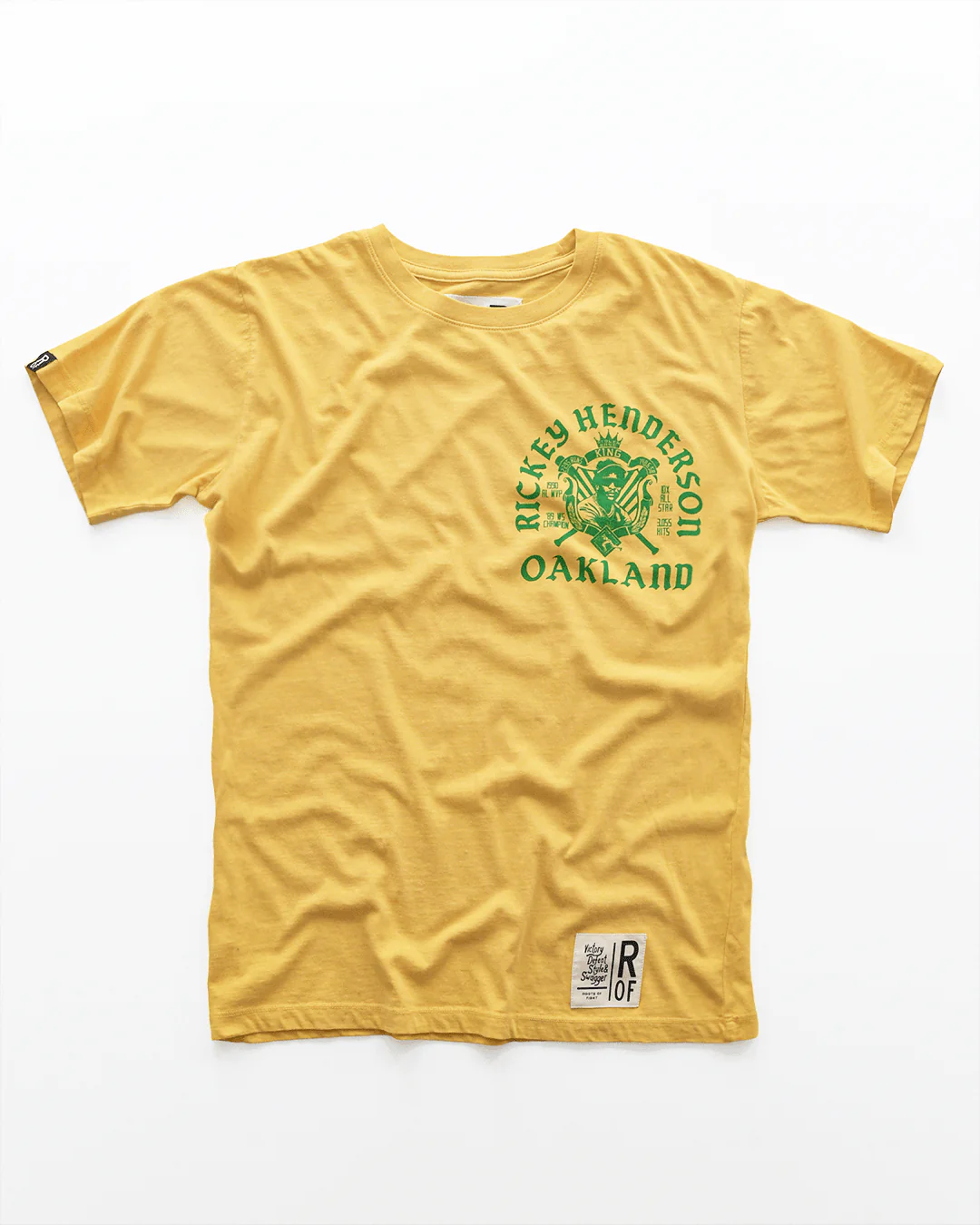 Rickey Henderson Stolen Base King Gold Tee - Image 6