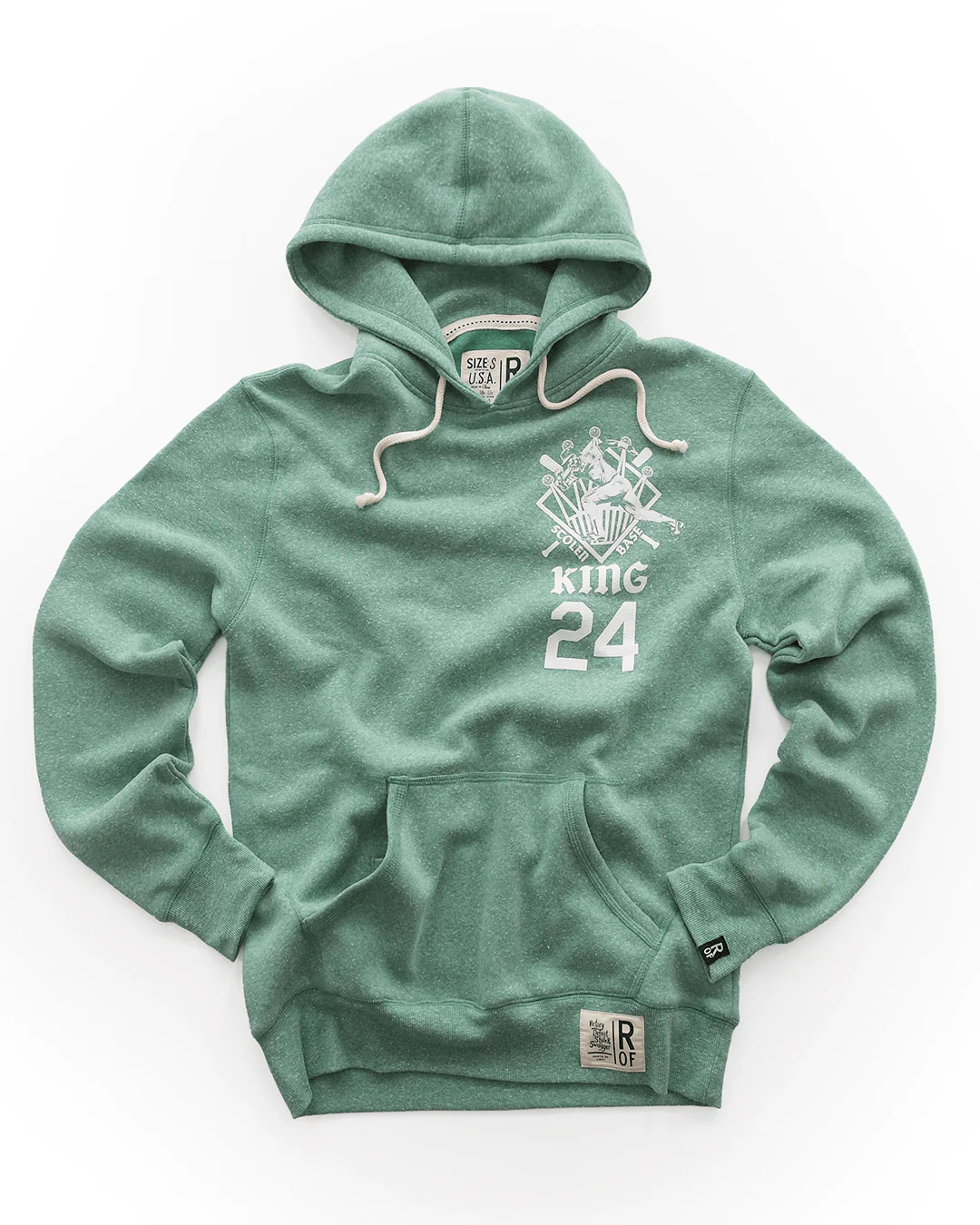 Rickey Henderson Stolen Base King Green PO Hoody - Image 6