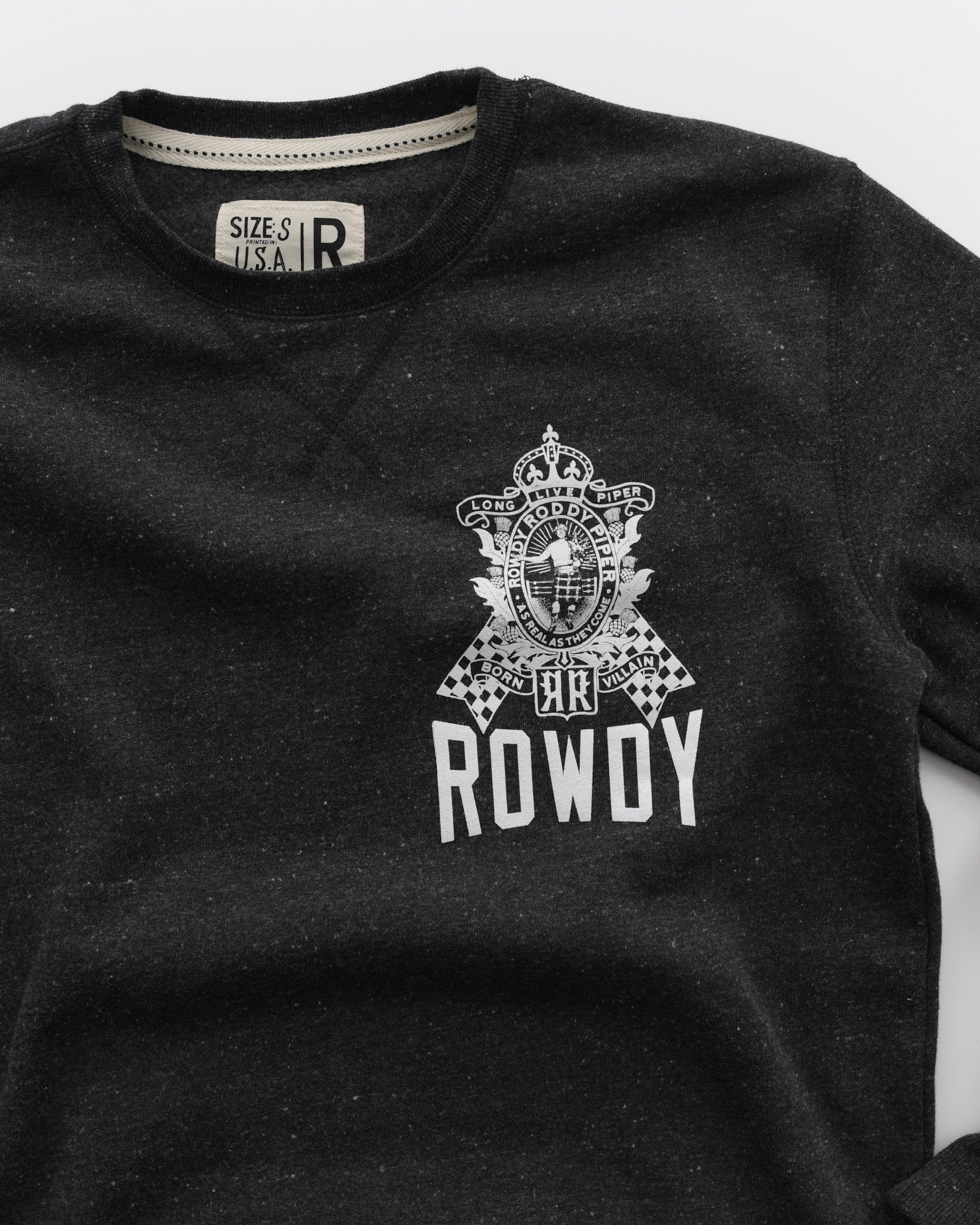 Roddy Piper Born Villain Black Sweatshirt - Image 5