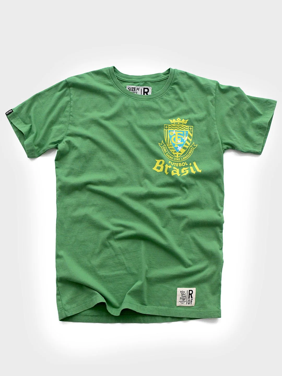 ROF Brasil Futebol One Language Green Tee - Image 4