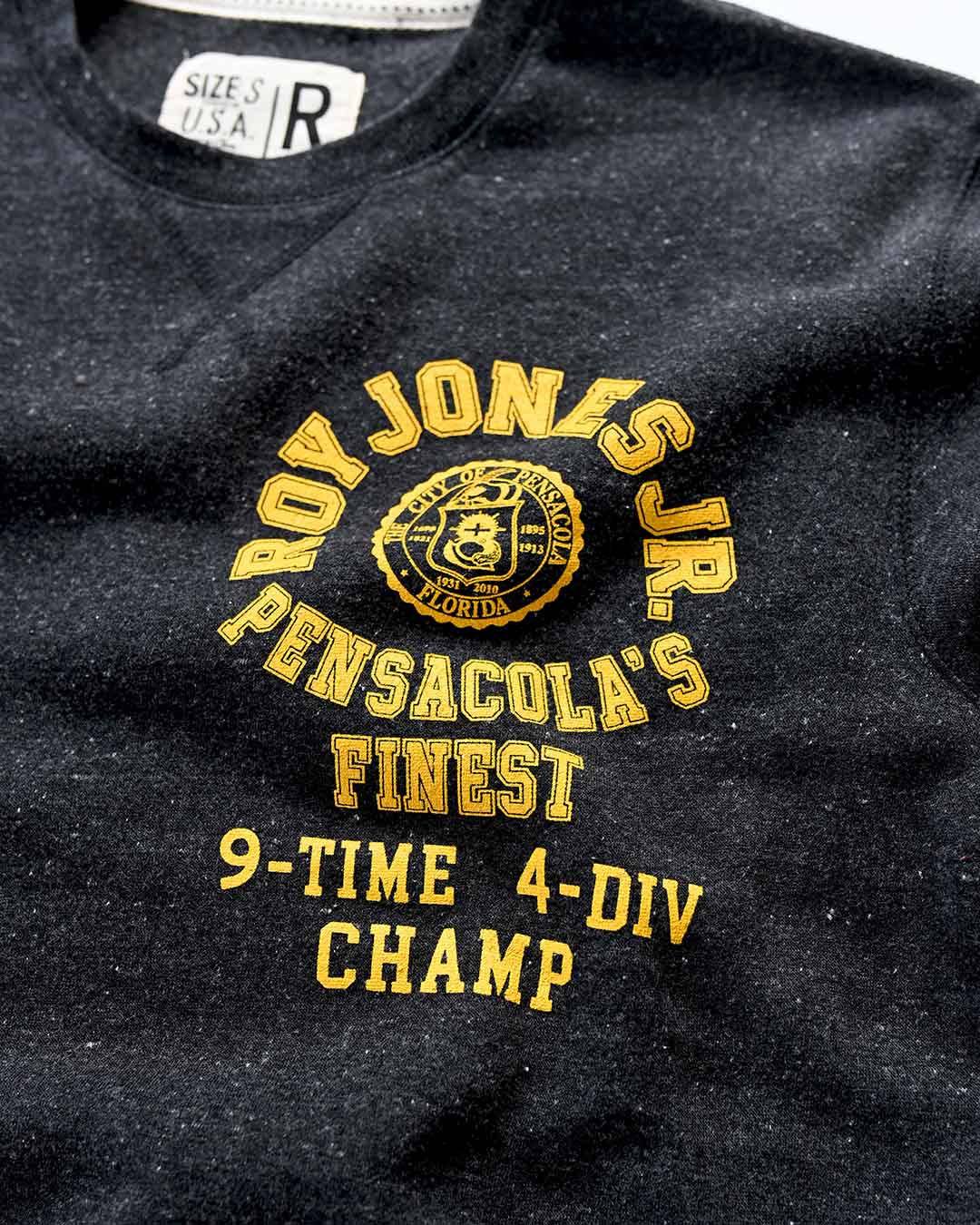 Roy Jones Jr. 9x Champ Black Sweatshirt - Image 2