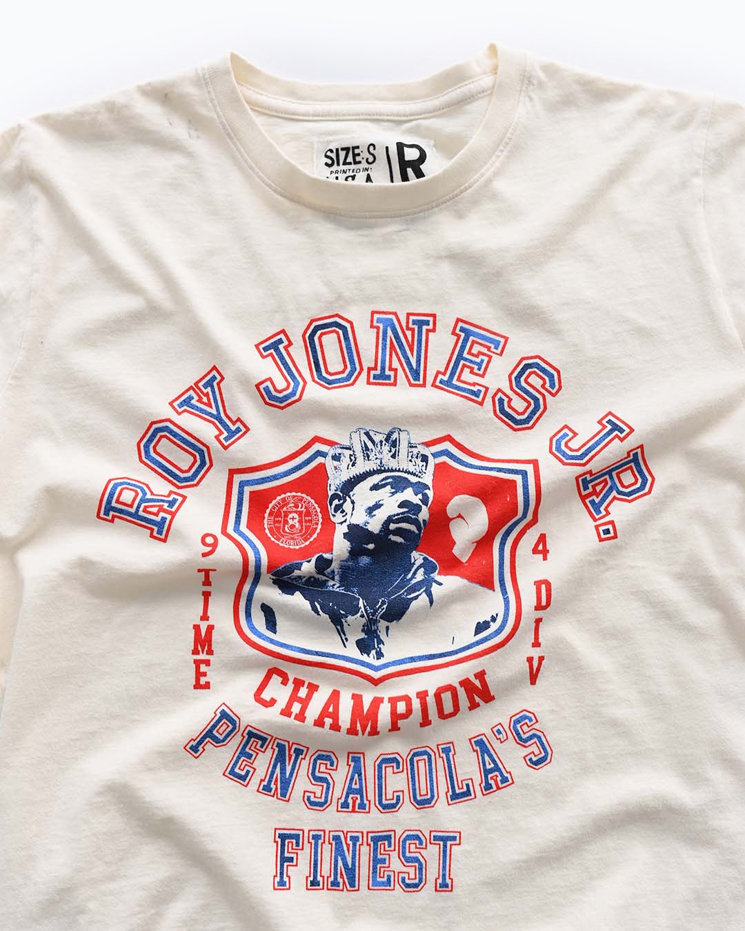 Roy Jones Jr. 9x Champ White Tee - Image 2