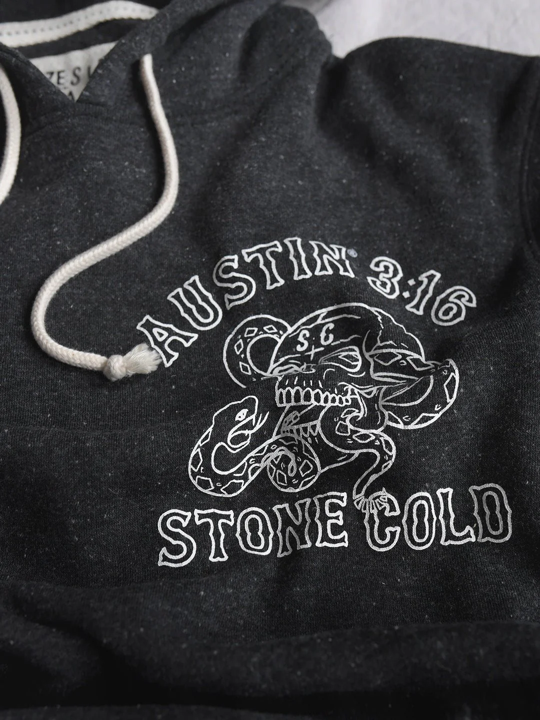 Stone Cold Austin 3:16 Black PO Hoody - Image 4