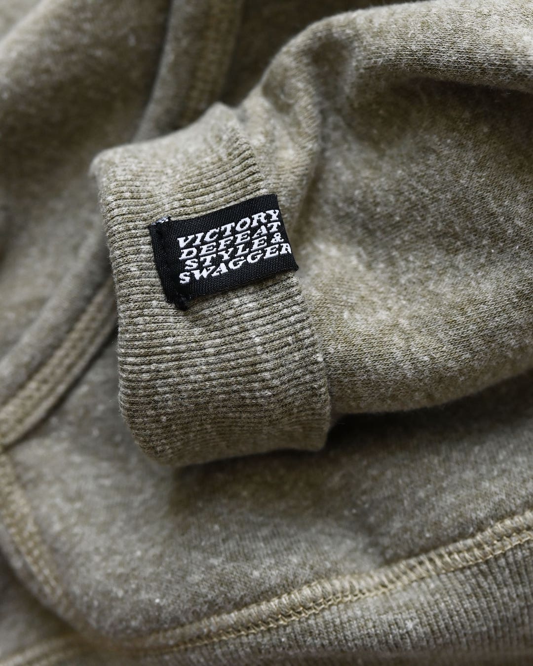 Supersoft Midweight Heather Olive Hoody - Image 3