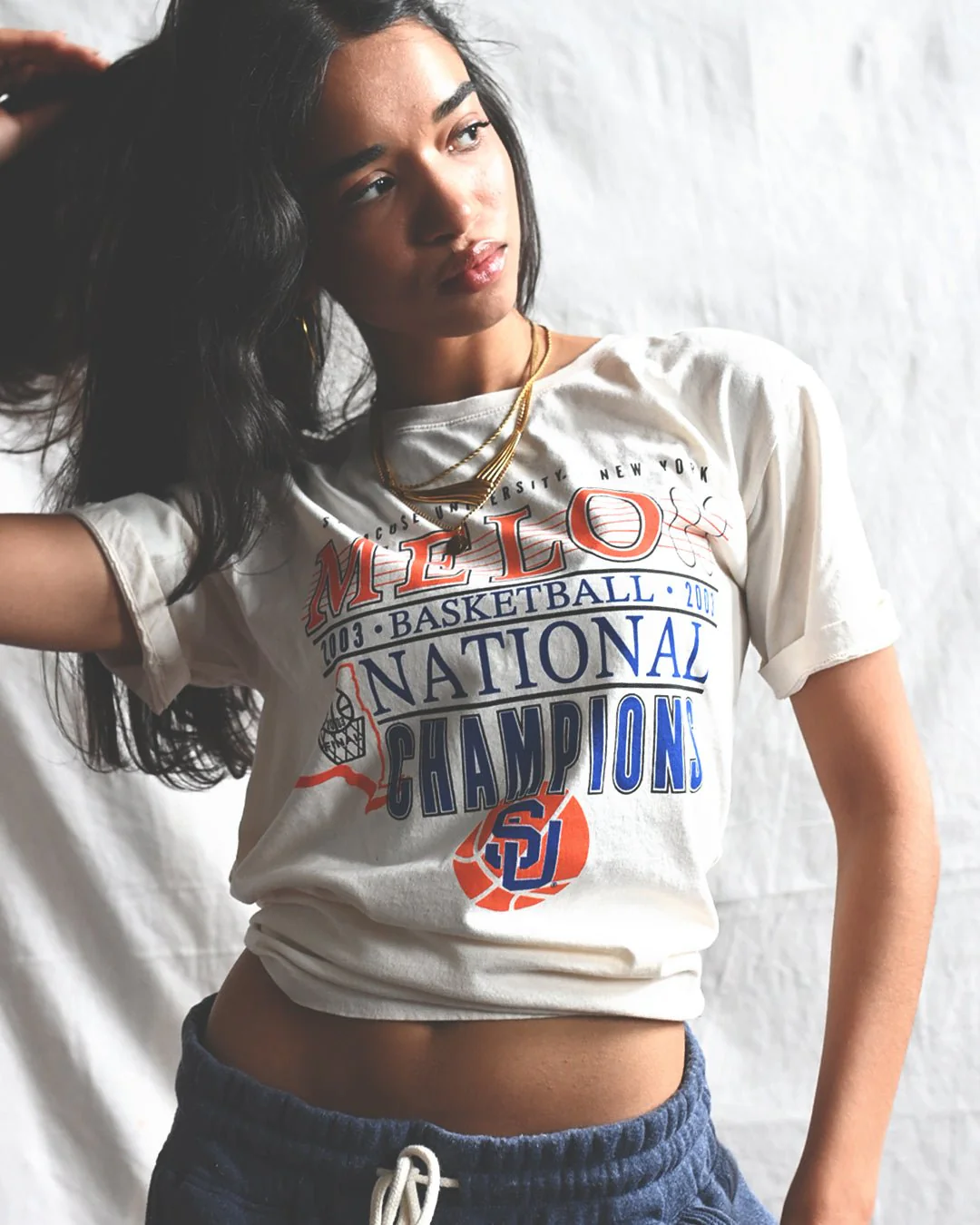 SYR - Carmelo Anthony National Champions White Tee - Image 2