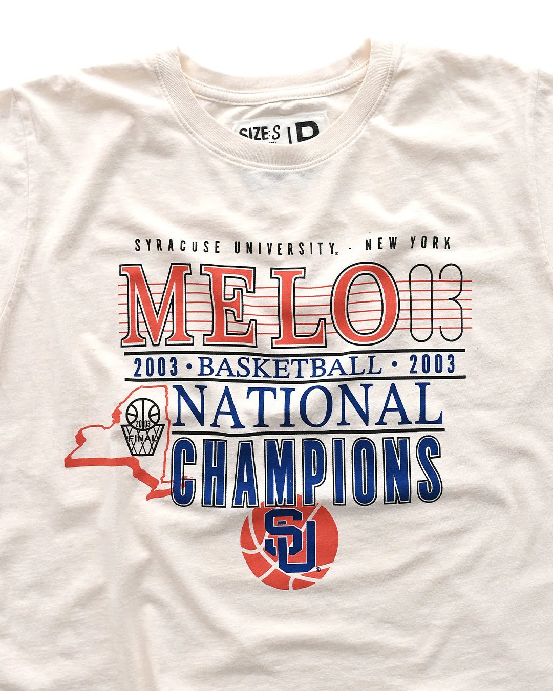 SYR - Carmelo Anthony National Champions White Tee - Image 3