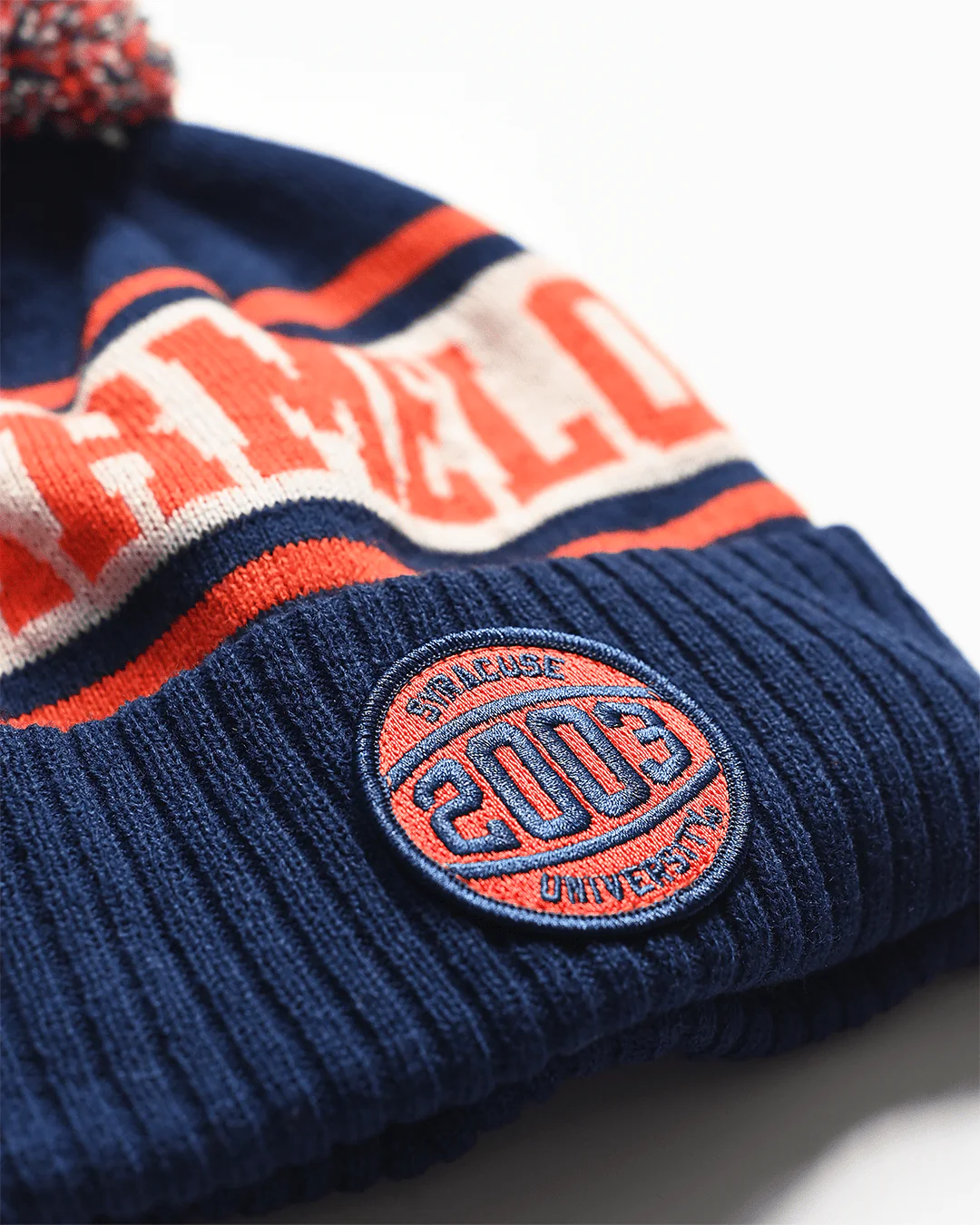 SYR - Carmelo Anthony Navy Pom Pom Beanie - Image 2