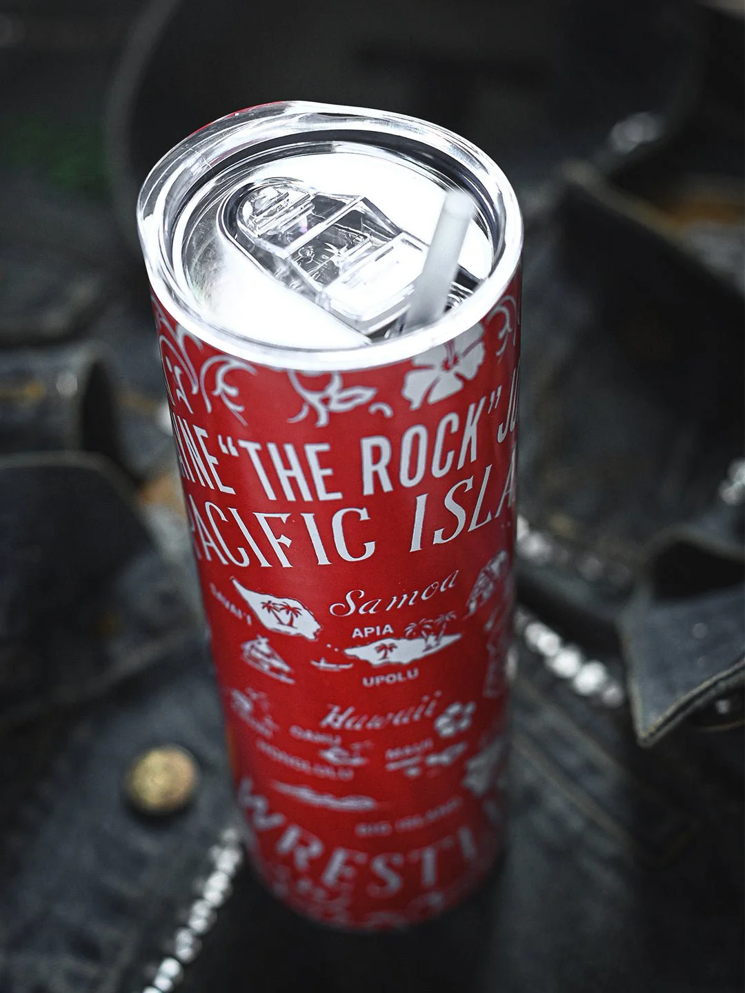 The Rock Pacific Islands ‘72 Red Tumbler - Image 3