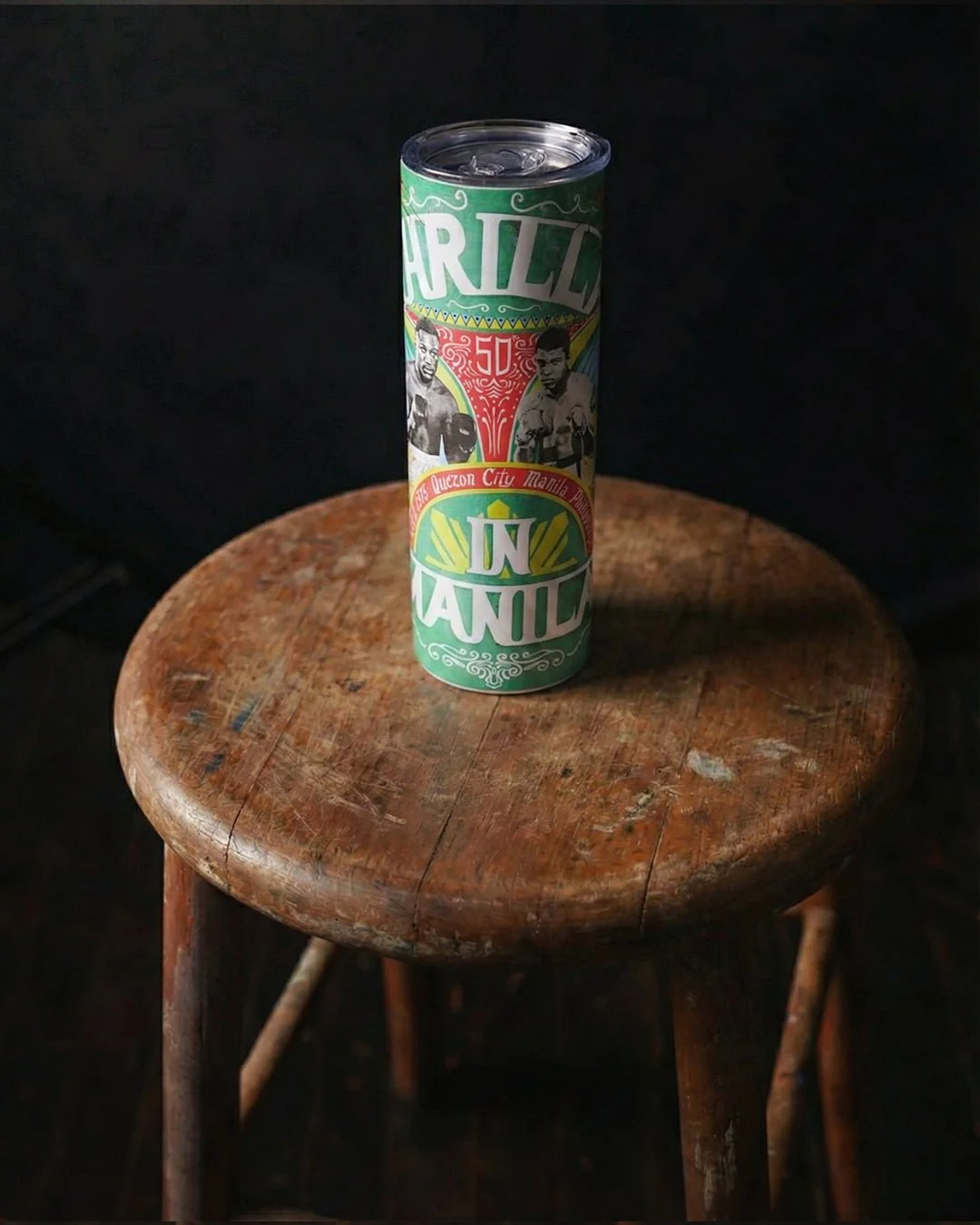 Thrilla in Manila 50th Anniversary Green Tumbler - Image 4