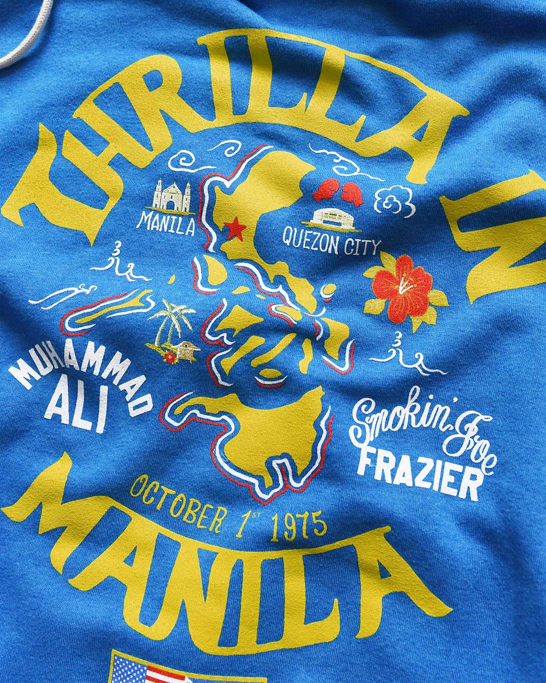 Thrilla in Manila Blue PO Hoody - Image 3