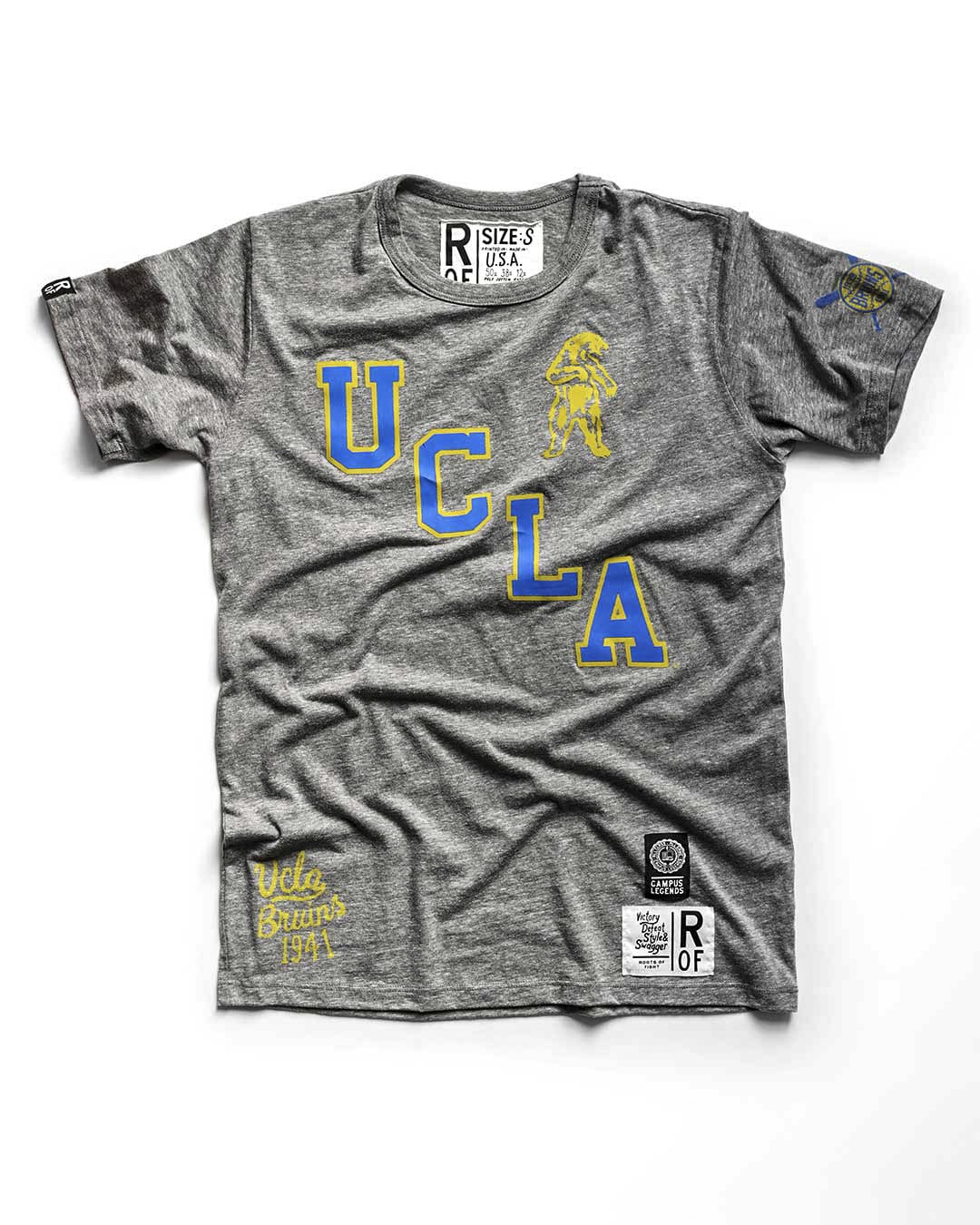 UCLA - Jackie Robinson Baseball Grey Tee - Image 7