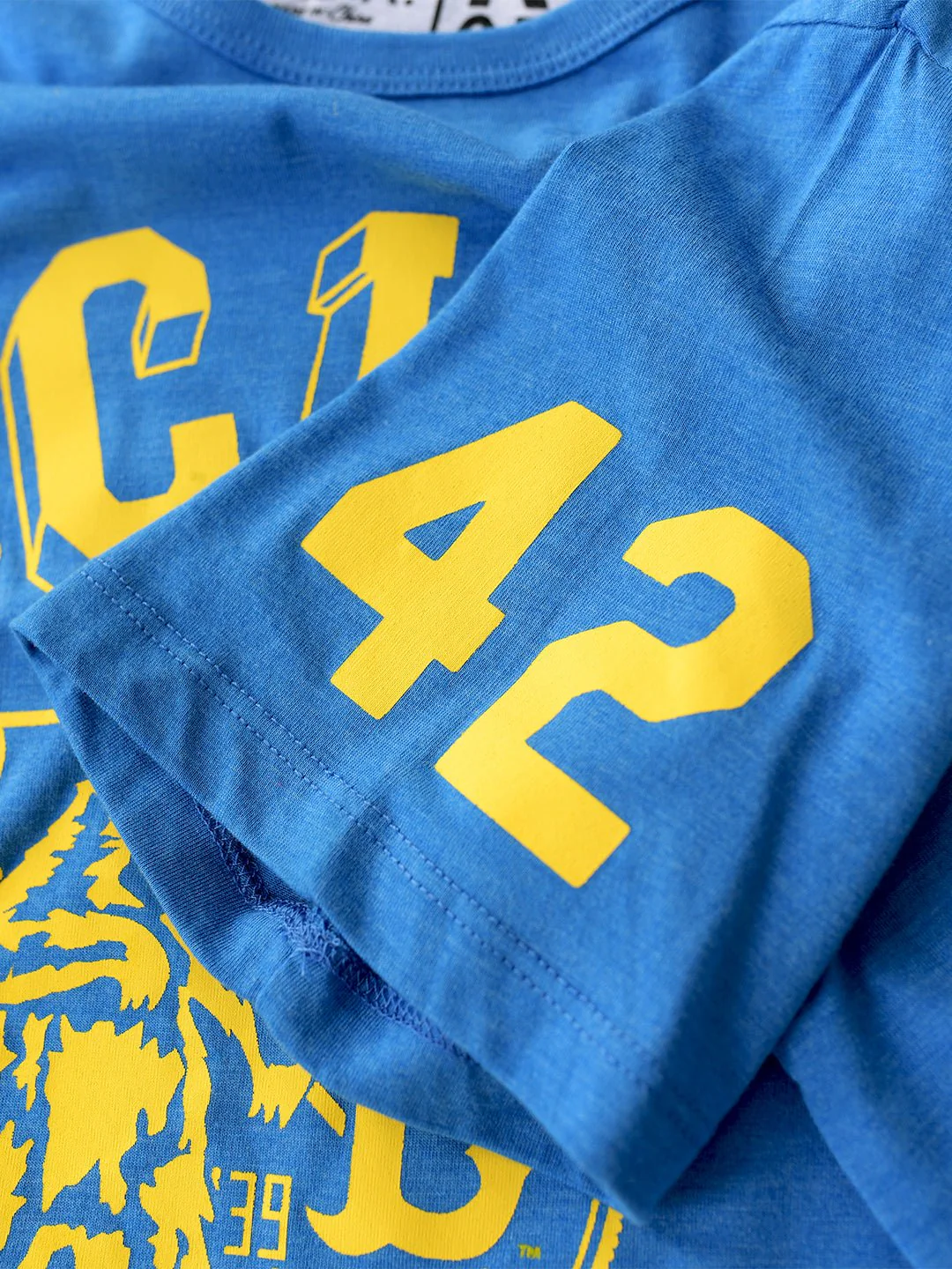 UCLA - Jackie Robinson Bruins Baseball Blue Triblend Tee - Image 2