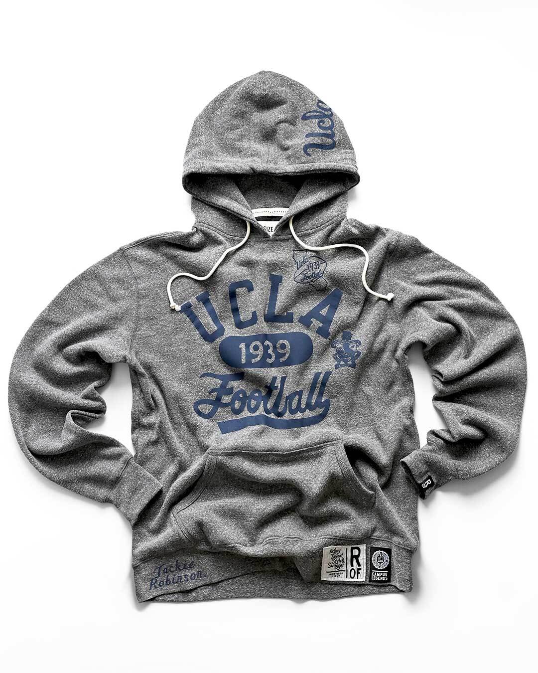 UCLA - JR '39 Football Grey PO Hoody - Image 8