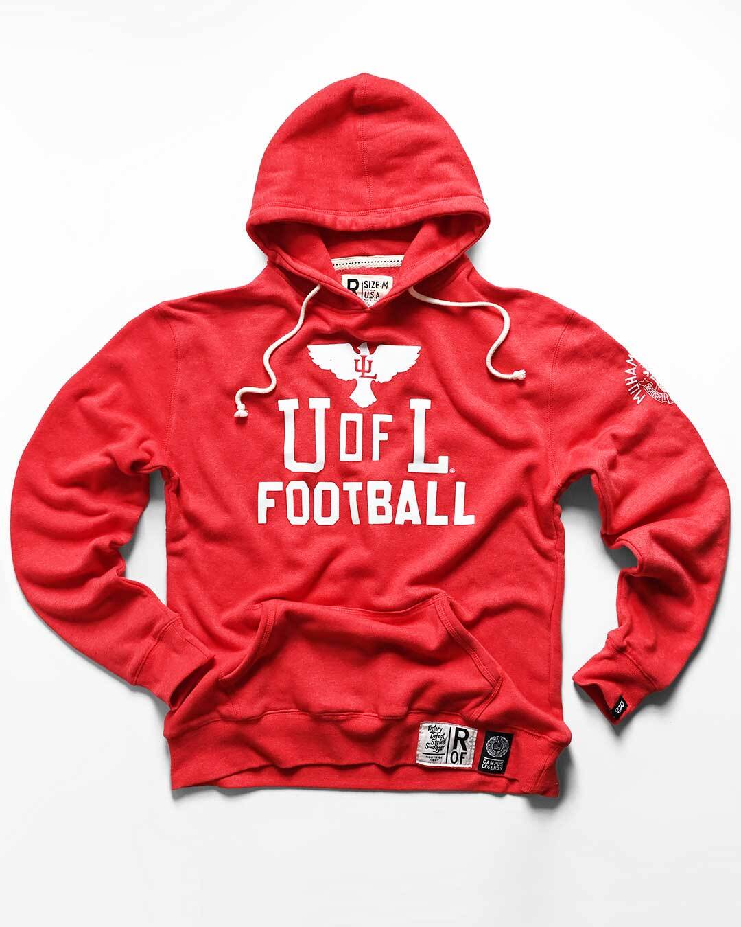 UofL - Ali Football Red PO Hoody - Image 4