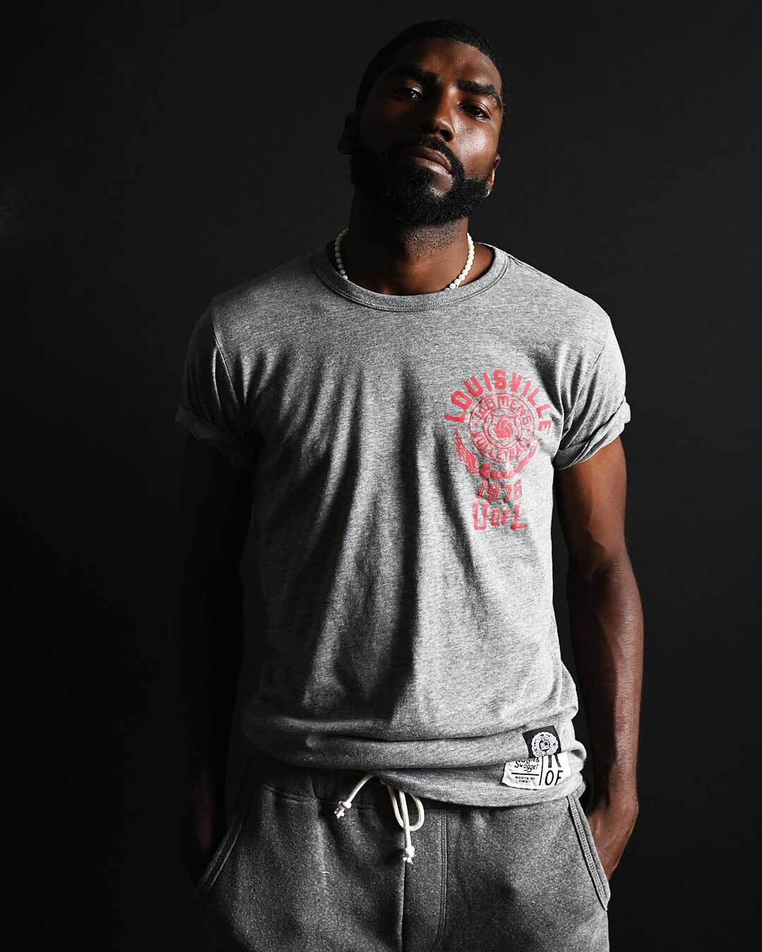 UofL - Louisville Volleyball Grey Tee - Image 2