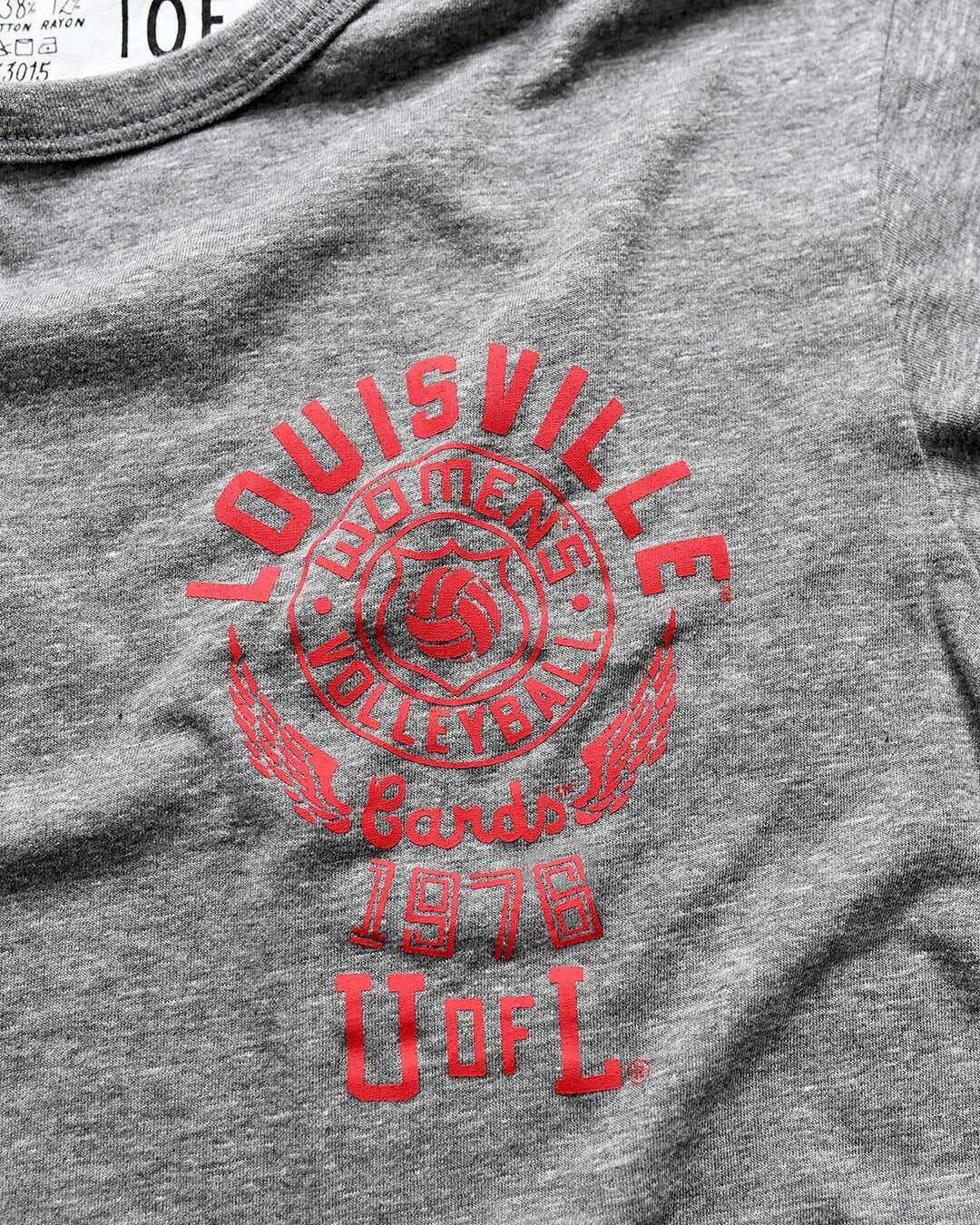 UofL - Louisville Volleyball Grey Tee - Image 3