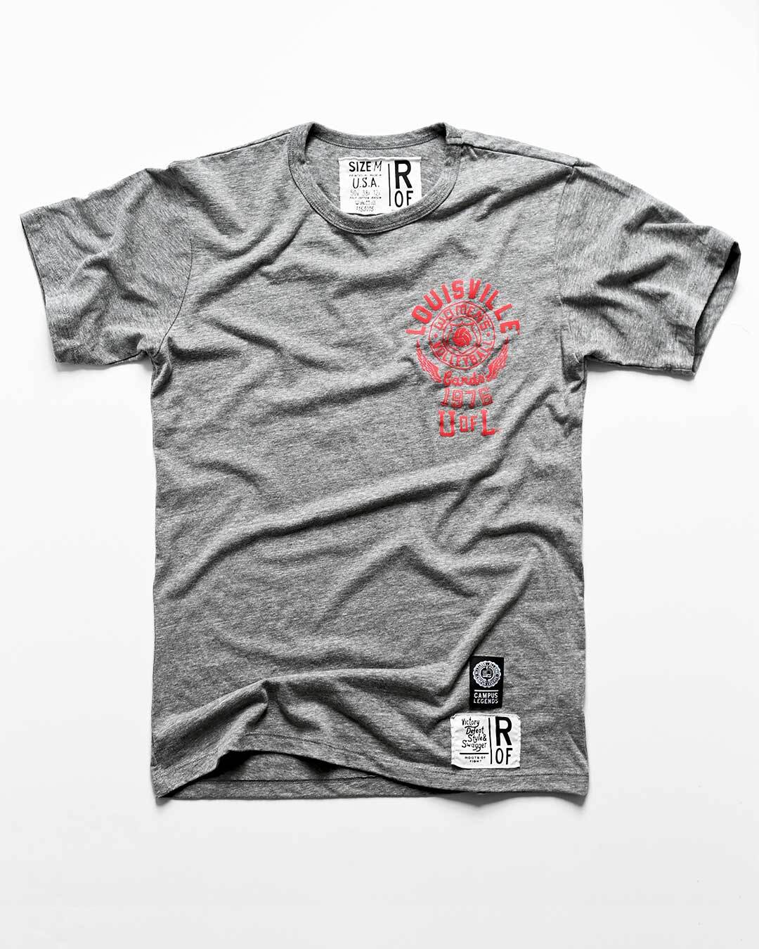 UofL - Louisville Volleyball Grey Tee - Image 4