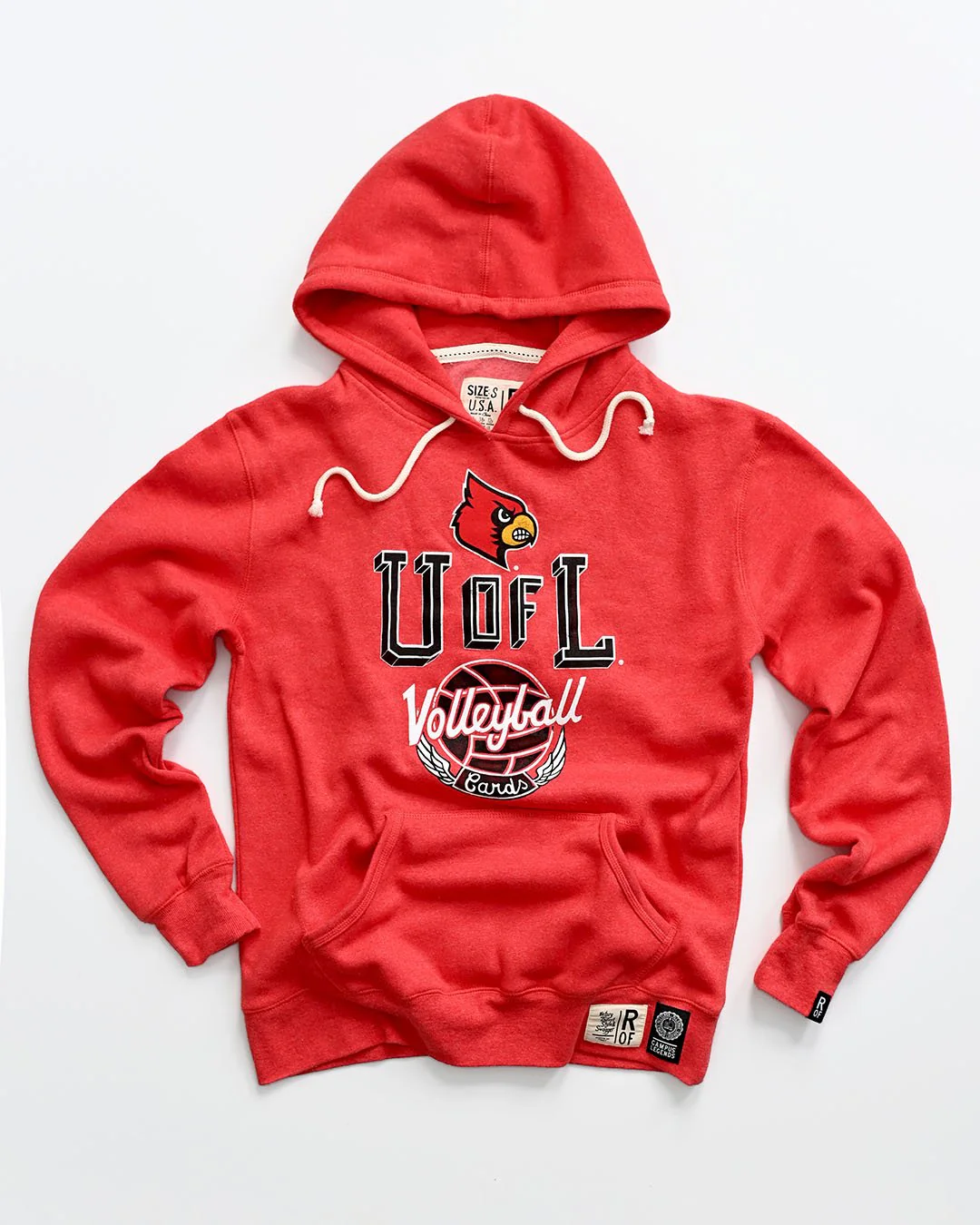 UofL - Louisville Volleyball Red PO Hoody - Image 5