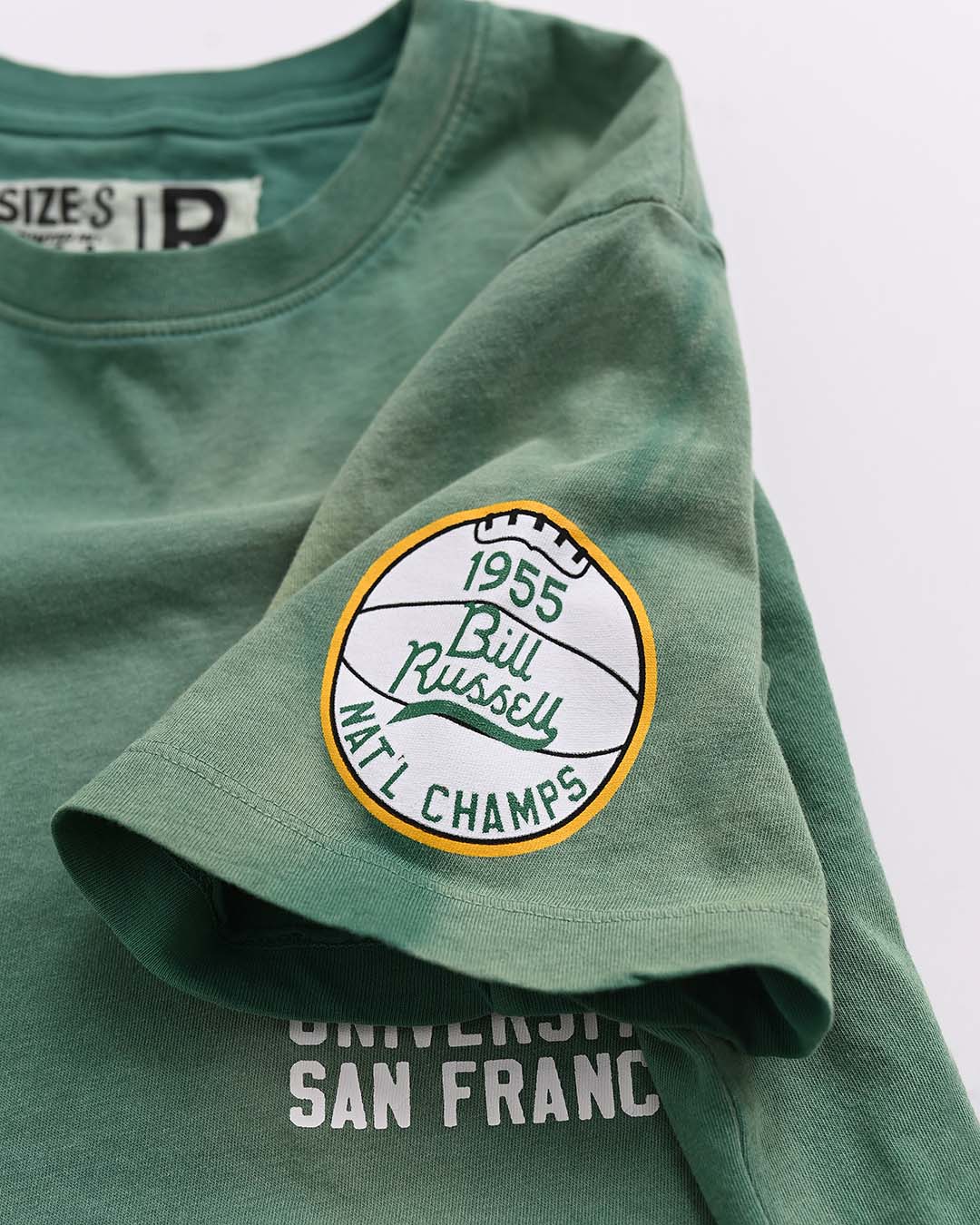 USF - Bill Russell '55 Green Tee - Image 4