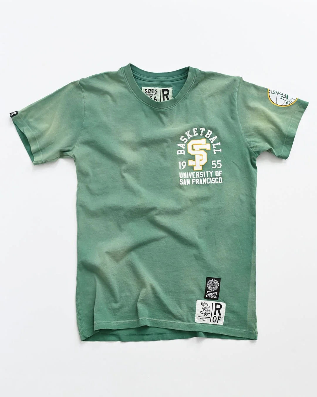 USF - Bill Russell '55 Green Tee - Image 5
