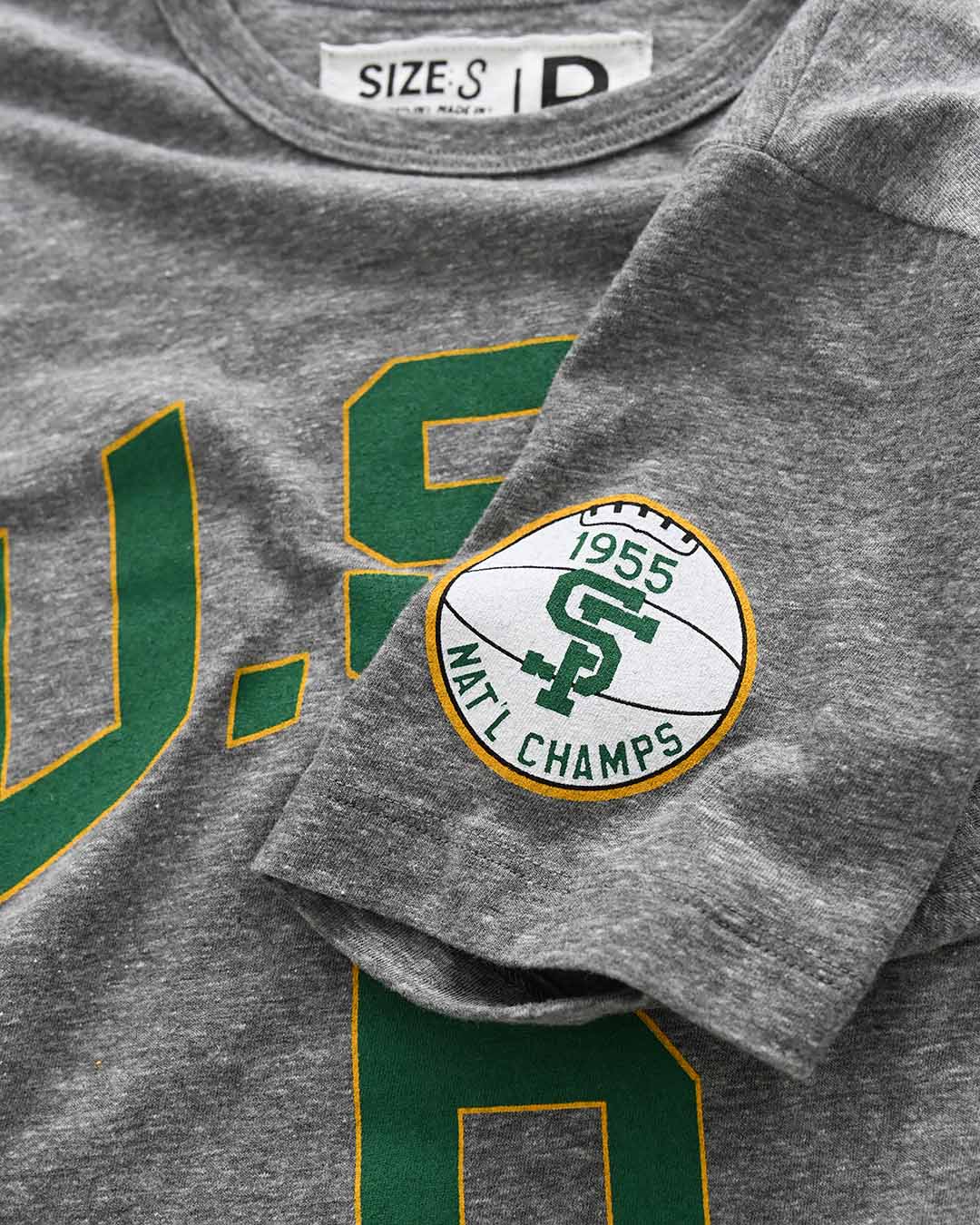 USF - Bill Russell #6 Grey Tee - Image 3