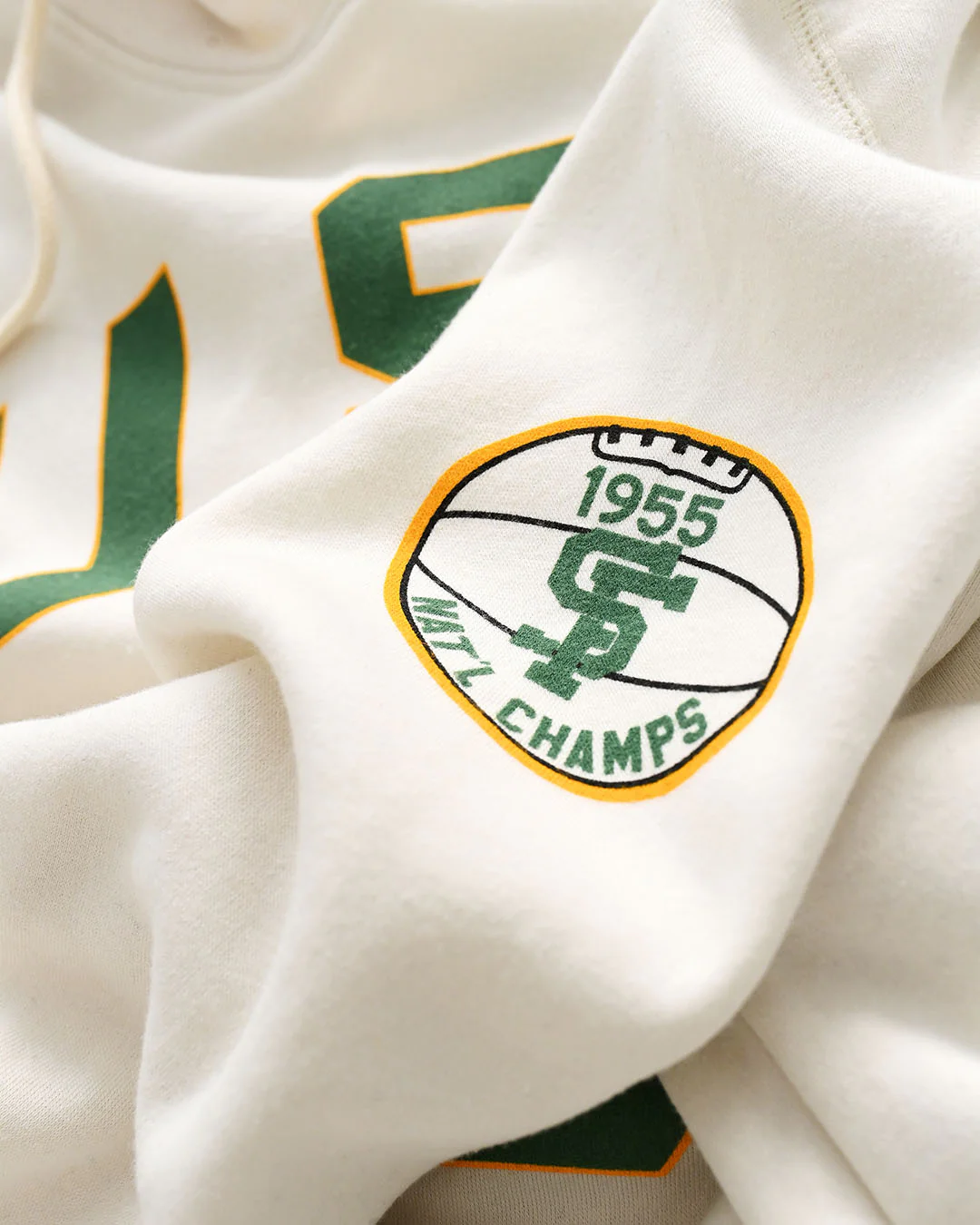 USF - Bill Russell #6 White PO Hoody - Image 3
