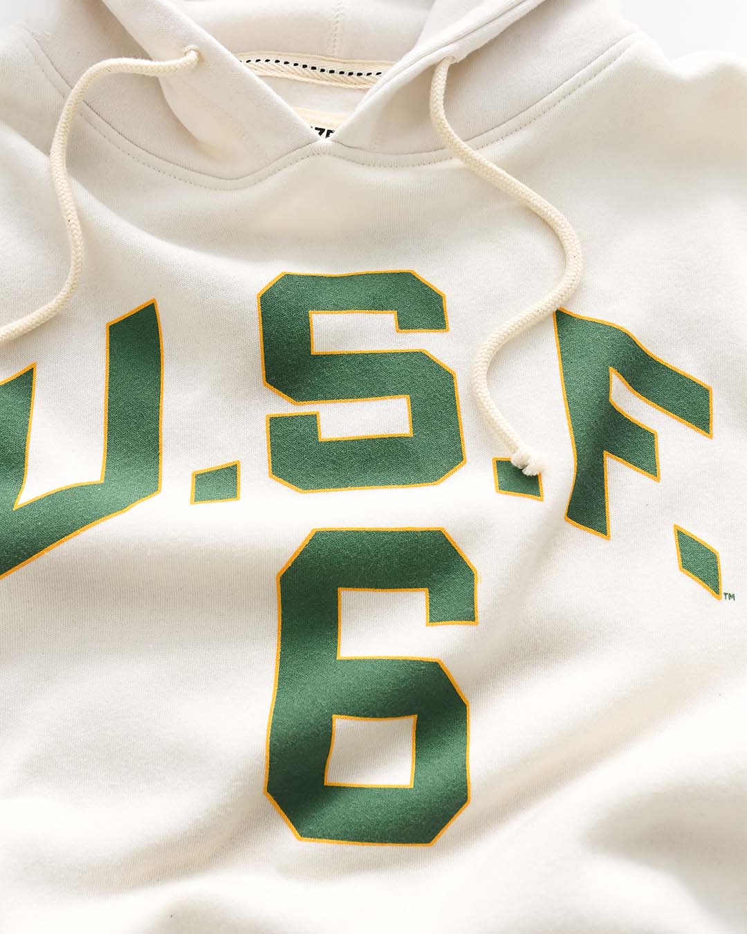 USF - Bill Russell #6 White PO Hoody - Image 5
