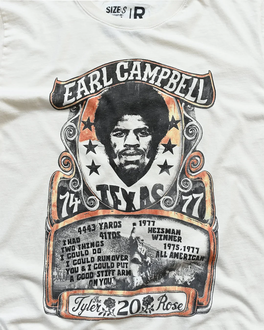 UT - Earl Campbell Legacy White Tee - Image 3