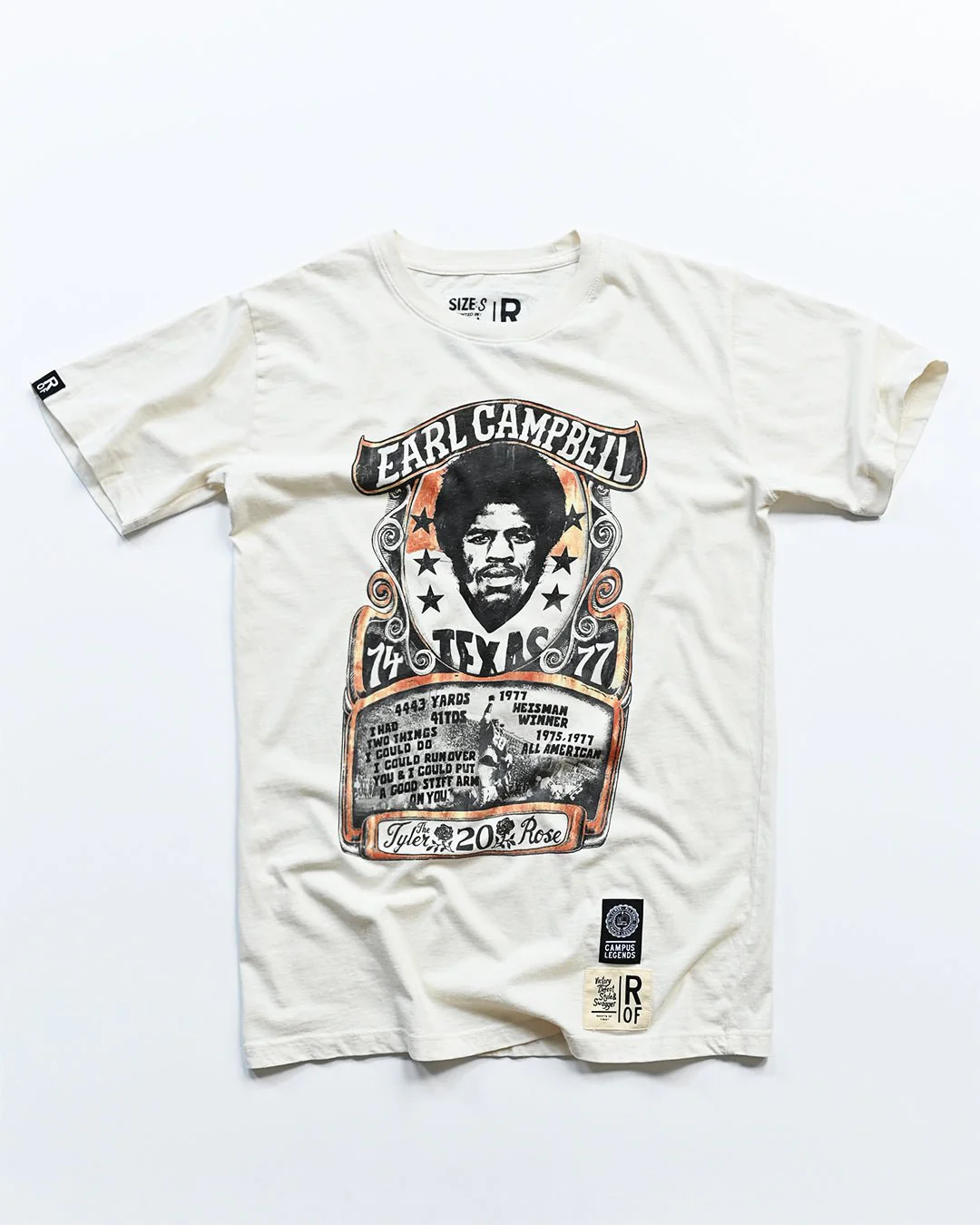 UT - Earl Campbell Legacy White Tee - Image 4