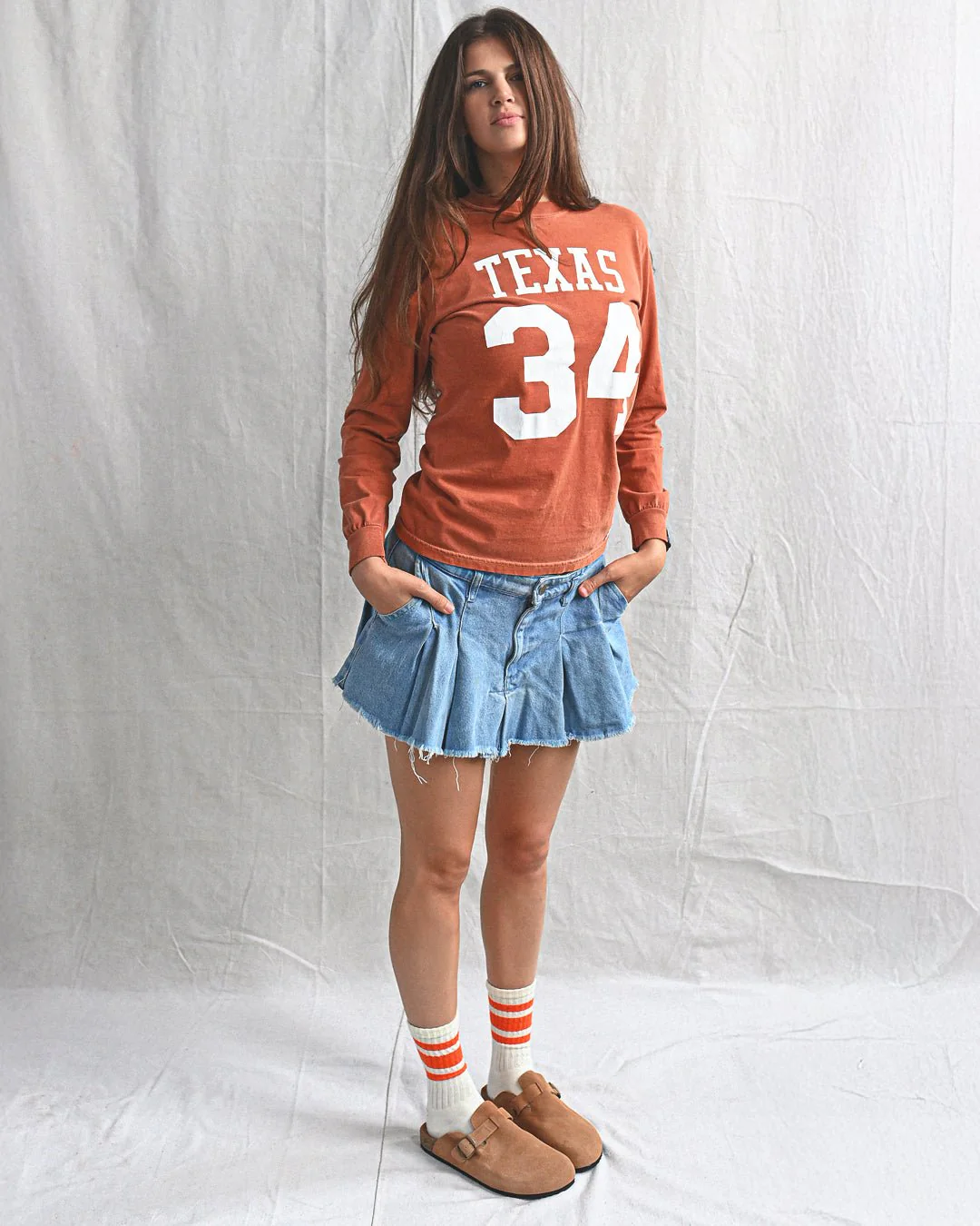 UT - Ricky Williams Texas Football Orange Long Sleeve Tee - Image 3