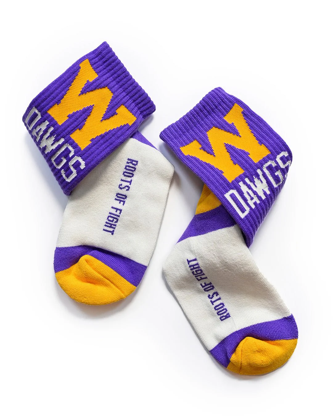 UW - Athletic Dept. Dawgs Purple Socks - Image 3