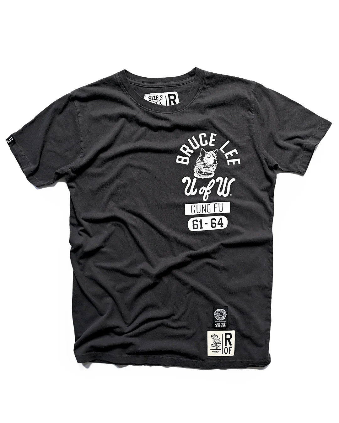 UW - Bruce Lee Gung Fu Origins ’61-’64 Black Tee - Image 5