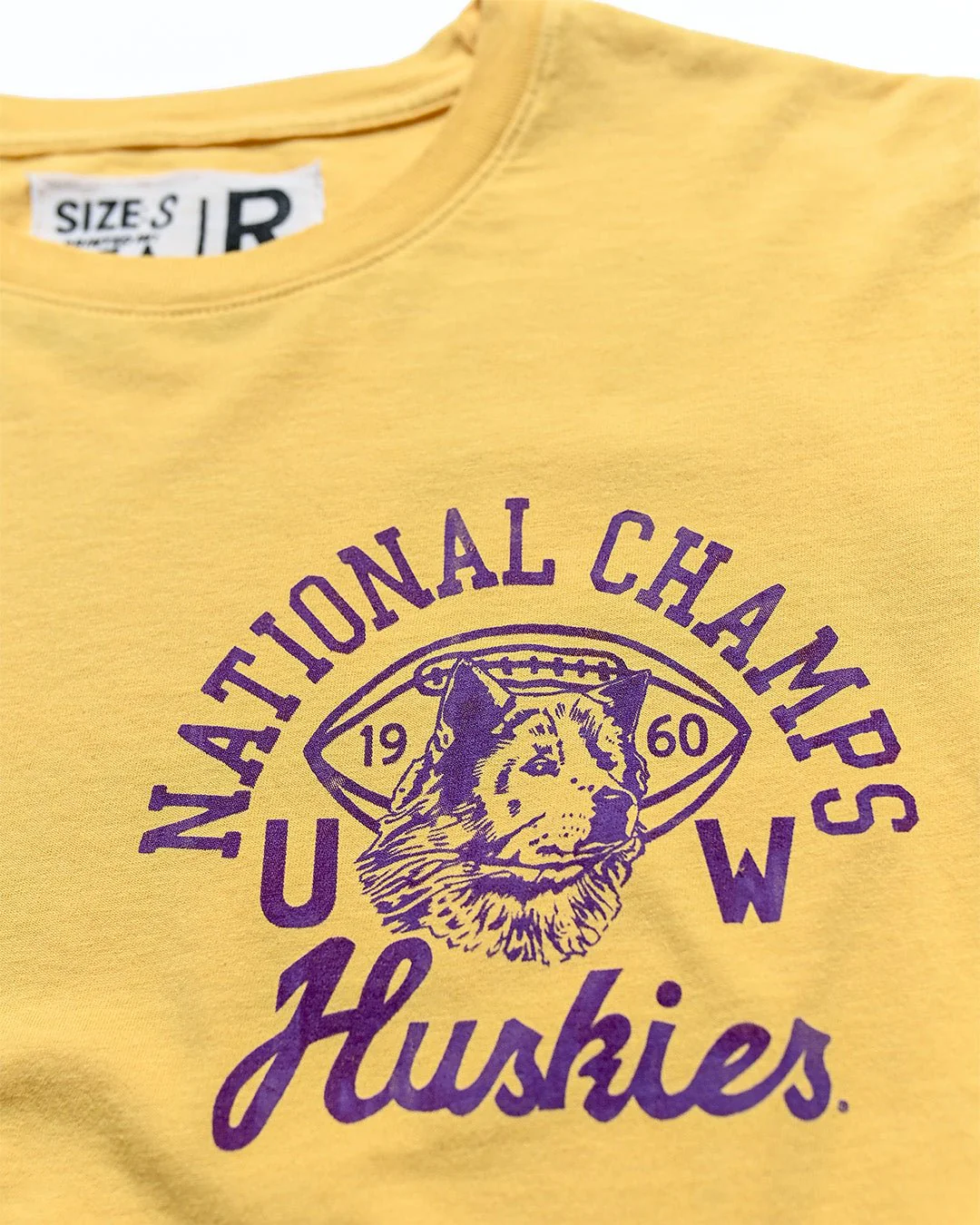 UW - Football 1960 National Champs Gold Tee - Image 3