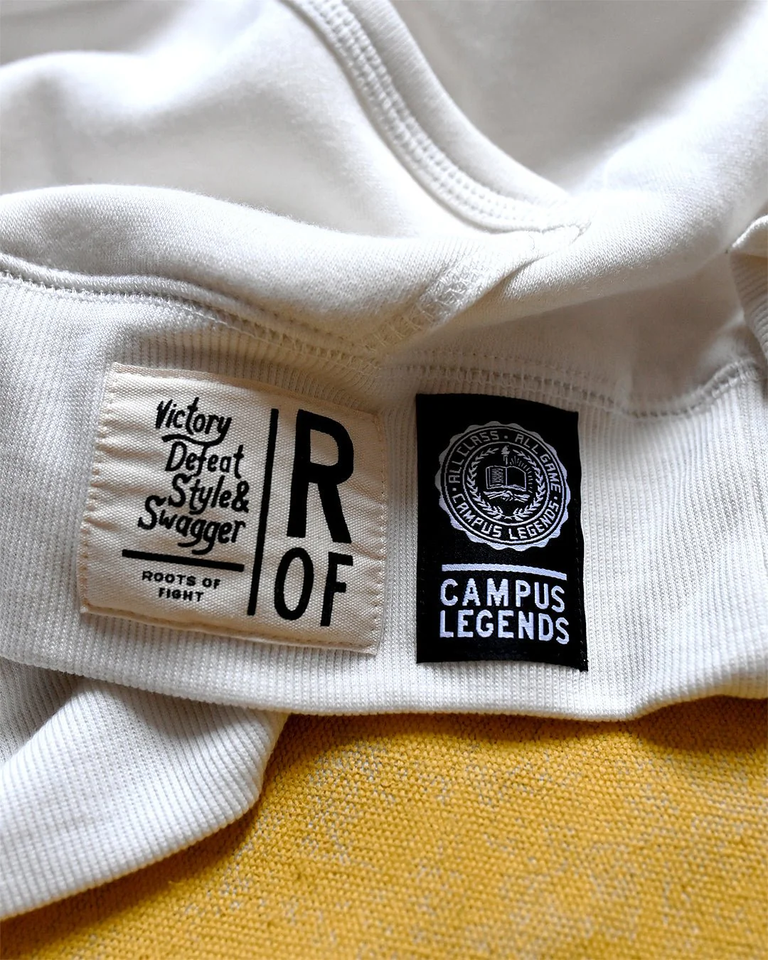 UW - Football ’61 Rose Bowl White PO Hoody - Image 3