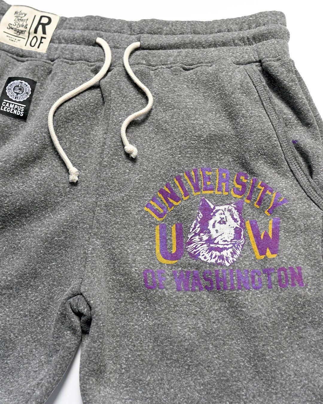 UW - Huskies Athletics Grey Sweatpants - Image 3
