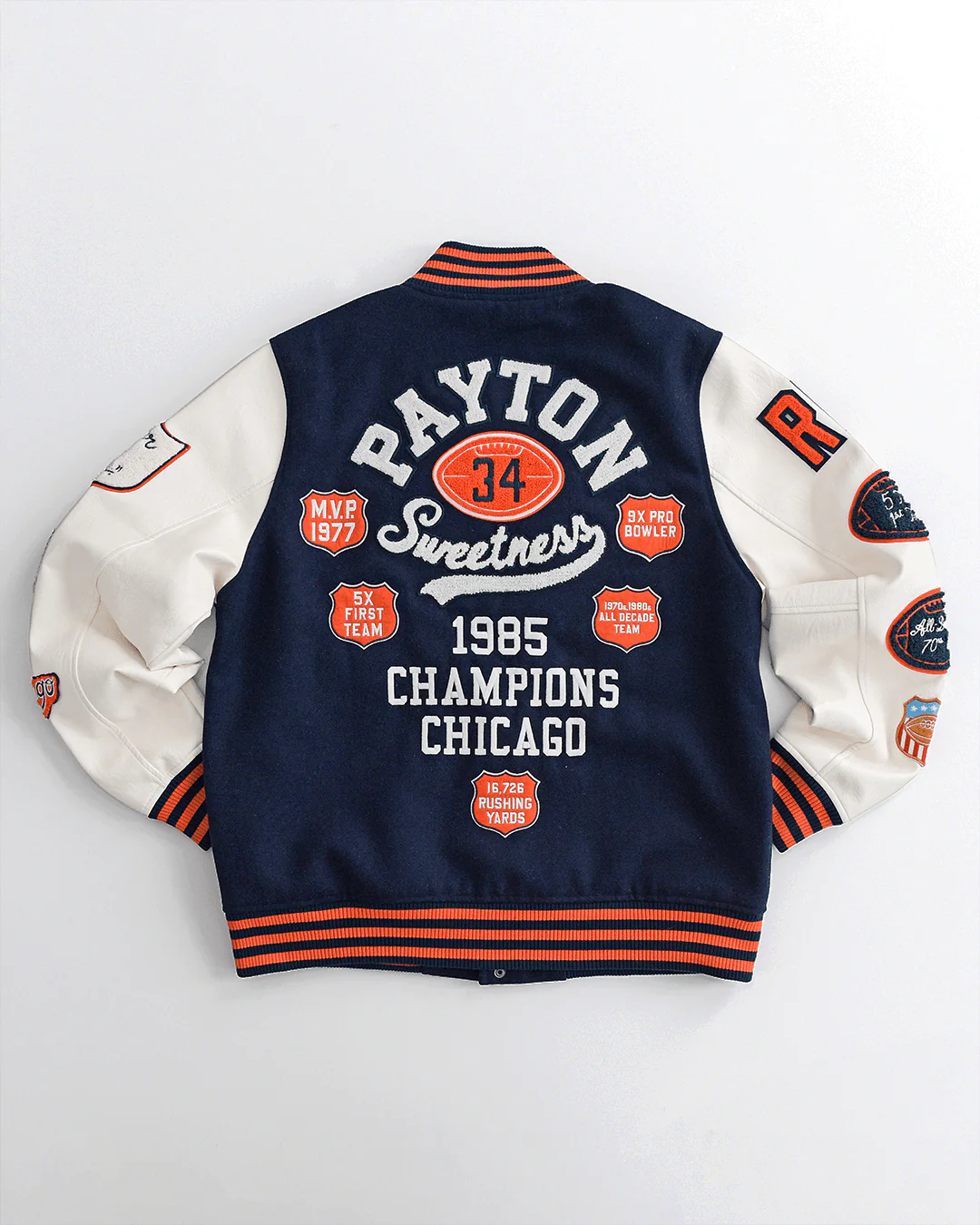 Walter Payton Legacy Navy Varsity Jacket - Image 9