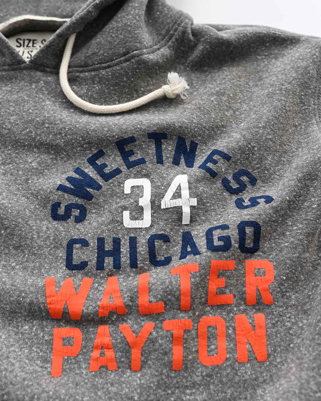 Walter Payton Sweetness #34 Grey PO Hoody - Image 3