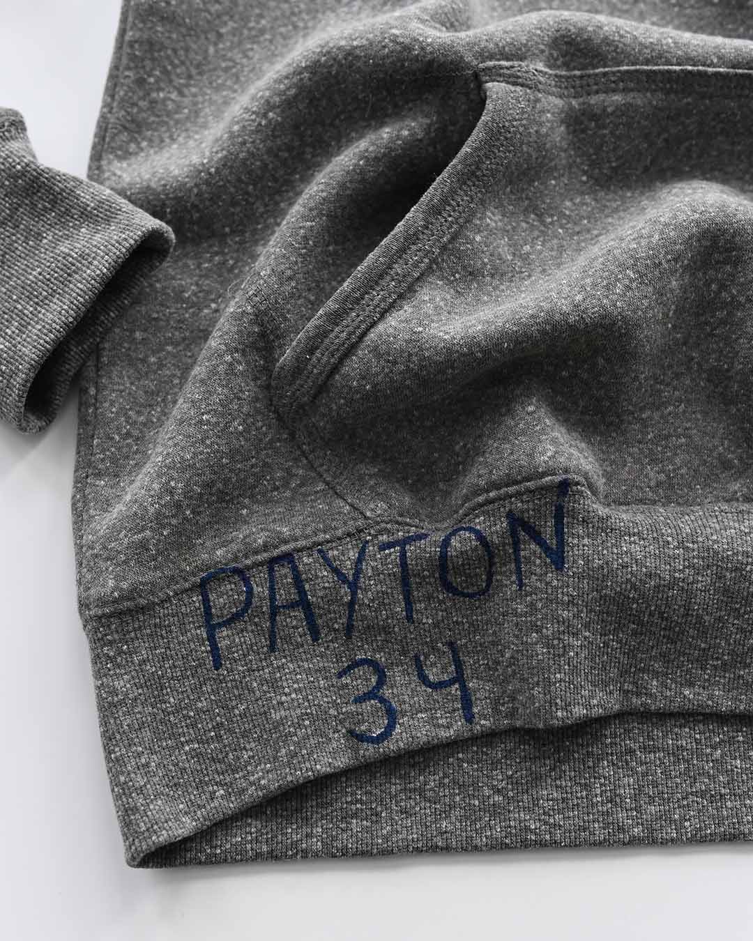 Walter Payton Sweetness #34 Grey PO Hoody - Image 4